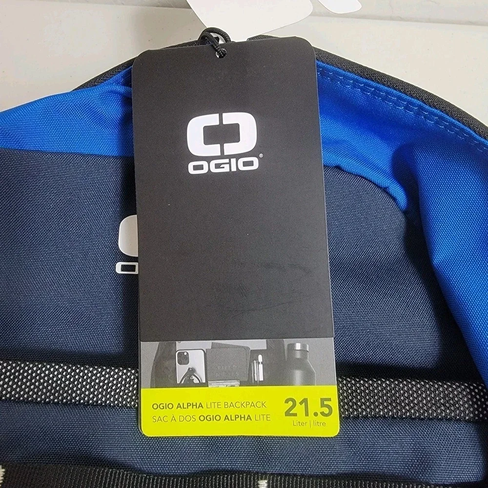 Ogio Alpha Lite Convoy Backpack 21.5L Troon Golf Blue w Black Trim - NEW